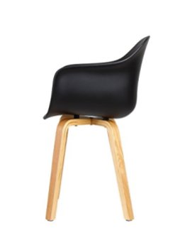 Der etwas andere Stuhl. Gut verarbeitetes Eschenholz in Kombination mit qualitativer Kunststoffschale